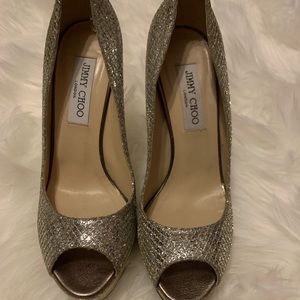 Jimmy Choo - Luna Glitter Pump Heel